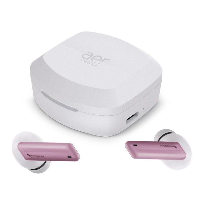 Fone de Ouvido Intra Auricular Geonav Aerlive, Wireless, Branco e Lilas, AER12PP