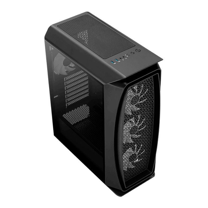 Gabinete AeroCool Aero One Frost Lateral Vidro Temp Preto, AERO ONE FROST-G-BK-v1
