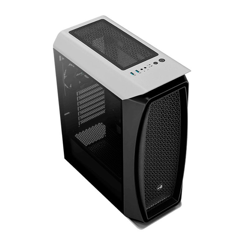 Gabinete AeroCool Aero One Lateral Vidro Temp Branco, AERO-ONE-G-WT-v1