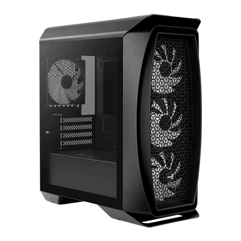 Gabinete AeroCool Aero One Mini Frost Lateral Vidro Temp Preto, AERO-ONE-MINI-FROST-G-BK-v1