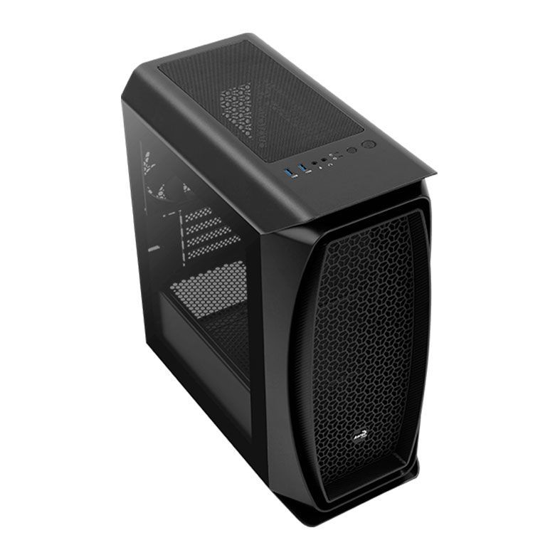 Gabinete Aerocool Aero One Mini Vidro Temp Preto, AERO-ONE-MINI-G-BK-v1