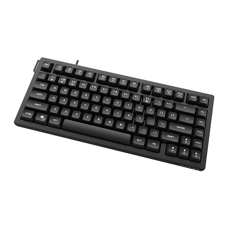 OPENBOX Teclado Gamer Ajazz AF82, LED Branco, Preto, AF82-BLACK