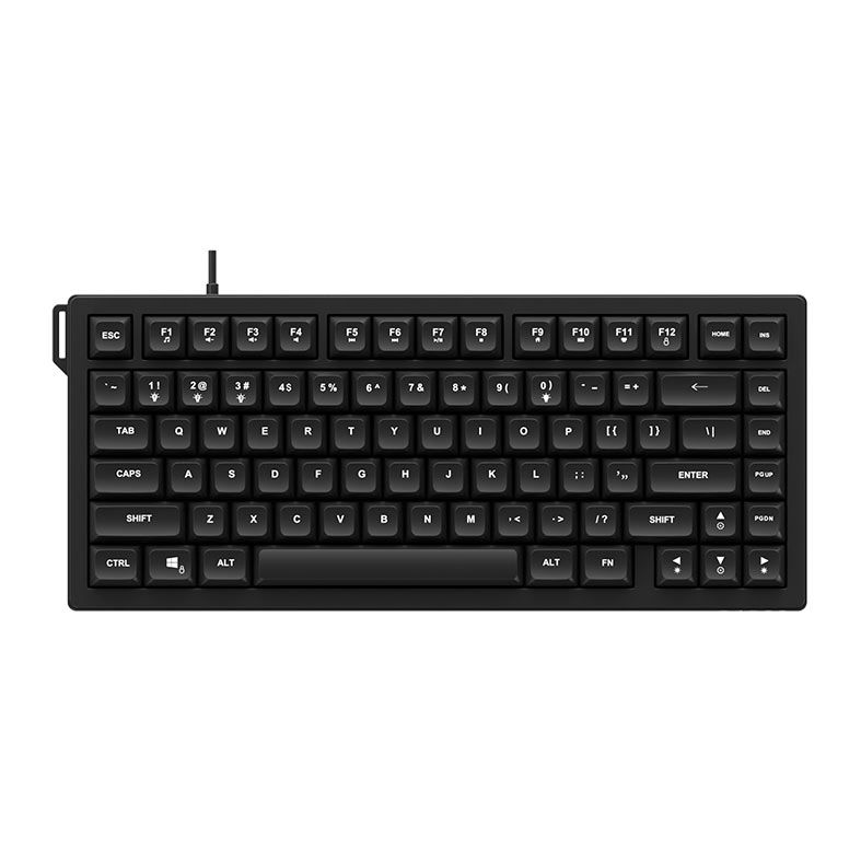 OPENBOX Teclado Gamer Ajazz AF82, LED Branco, Preto, AF82-BLACK