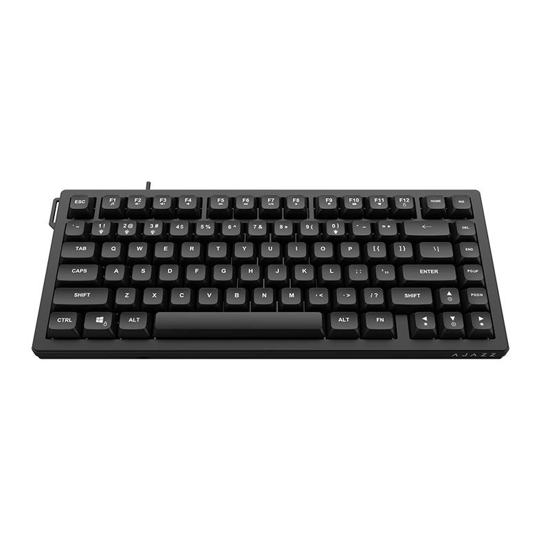 OPENBOX Teclado Gamer Ajazz AF82, LED Branco, Preto, AF82-BLACK