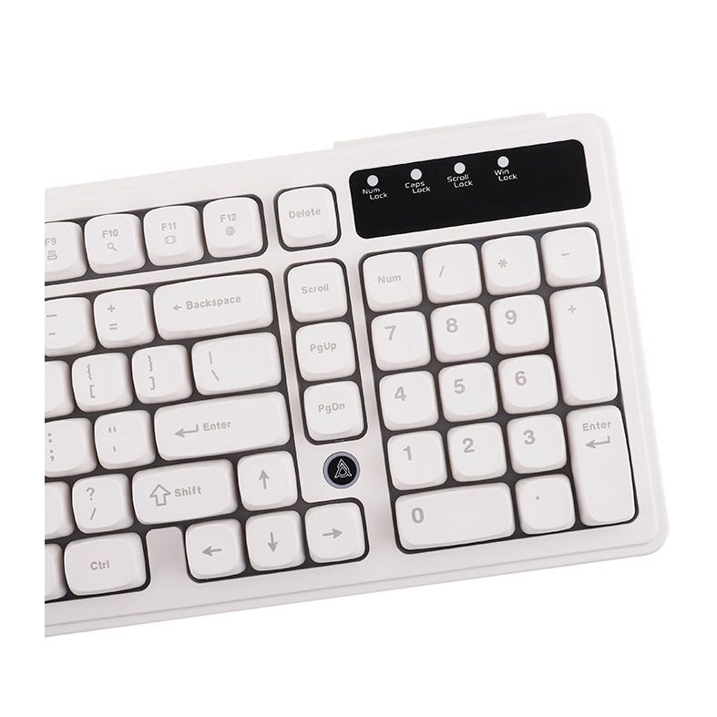 Teclado Membrana Ajazz AF98, Rainbow, Branco, AF98-WH