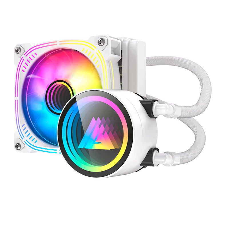 Water Cooler Acegeek Abyss A120, ARGB, 120mm, Branco, AG-ABYSSA120-WH