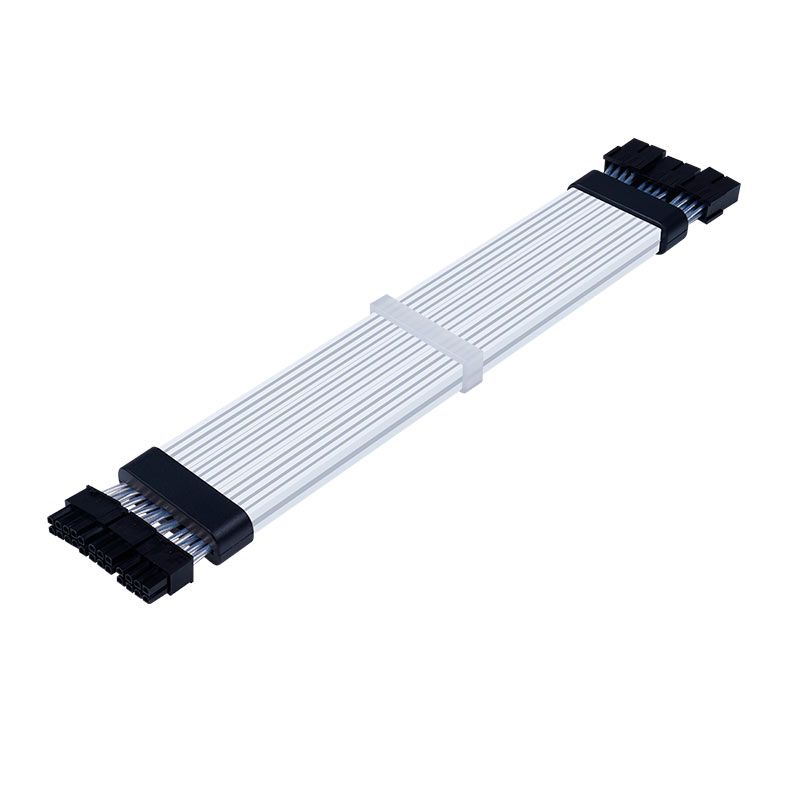 Cabo Extensor Sleeved 24P Acegeek AC38, ARGB, 345mm, Preto, AG-AC38-BK