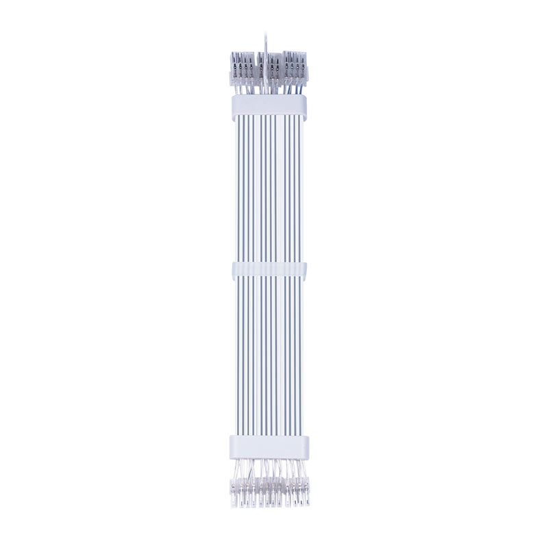 Cabo Extensor Sleeved Acegeek AC38, ARGB, 345mm, Branco, AG-AC38-WH