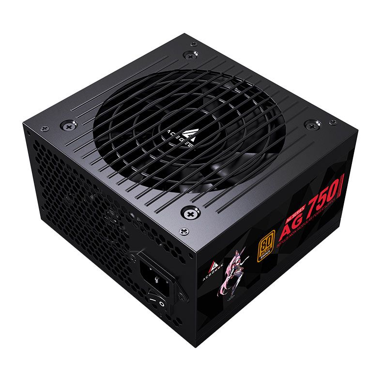 Fonte Acegeek 750, 750W, 80 Plus Bronze, PFC Ativo, AG-AG750-BK