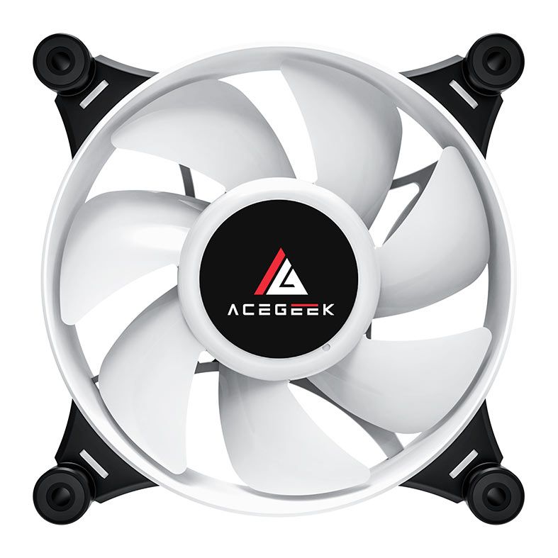 Ventoinha Acegeek Crystal, 120mm, ARGB, Preto, AG-CRYSTAL-BK