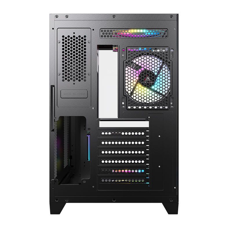 Gabinete Gamer Acegeek CurveX, Mid-Tower, Lateral de Vidro, Preto, AG-CURVEX-BK