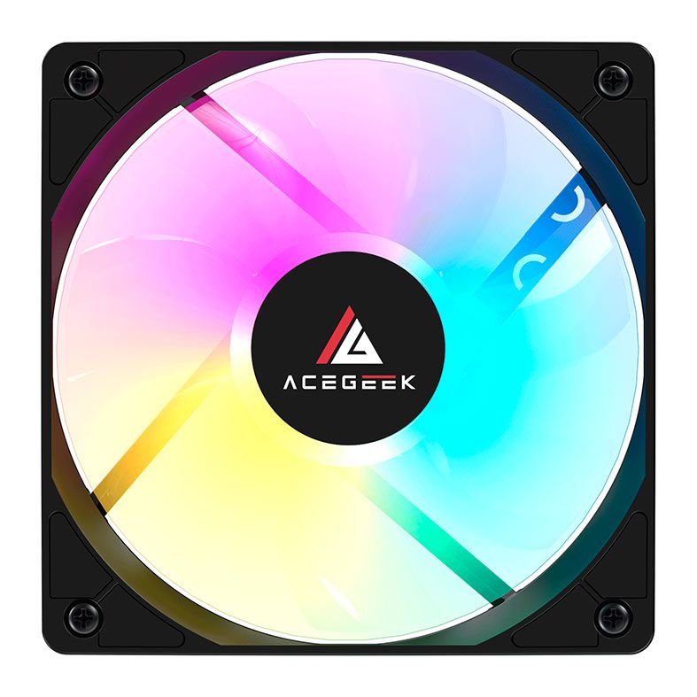 Water Cooler Acegeek E240, Rainbow, 240mm, Preto, AG-E240-BK | Pichau