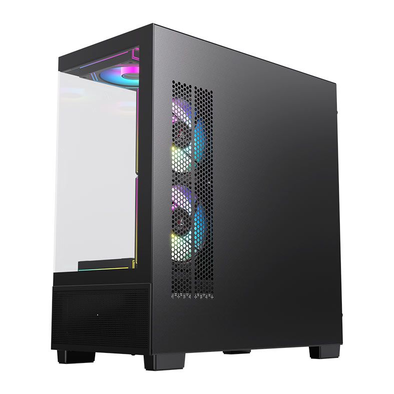 Gabinete Gamer Acegeek Echo Mini, Mini-Tower, Lateral de Vidro, Preto, AG-ECHO-MINI-BK