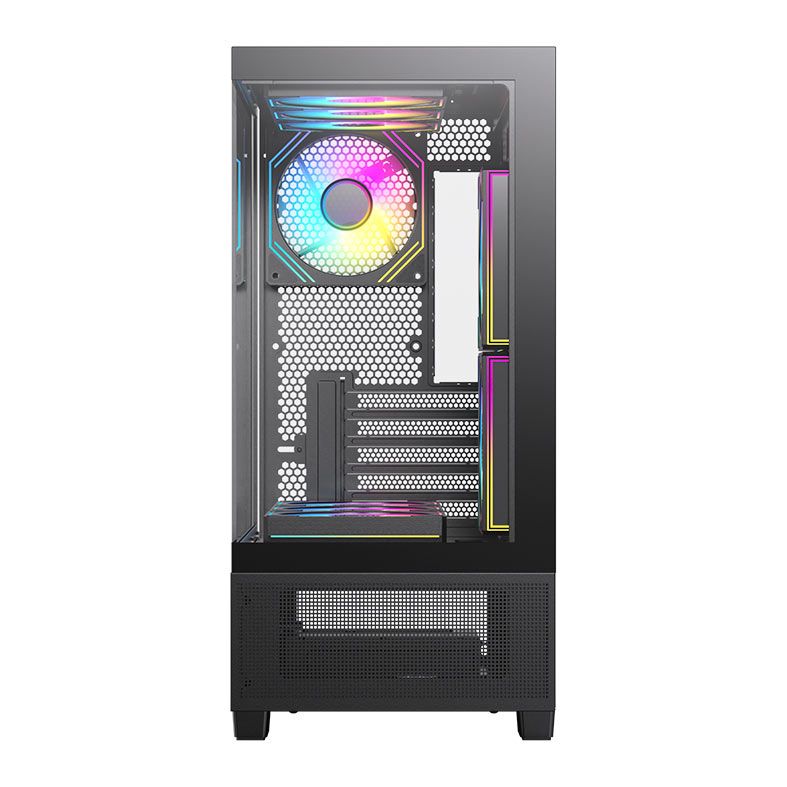 Gabinete Gamer Acegeek Echo Mini, Mini-Tower, Lateral de Vidro, Preto, AG-ECHO-MINI-BK