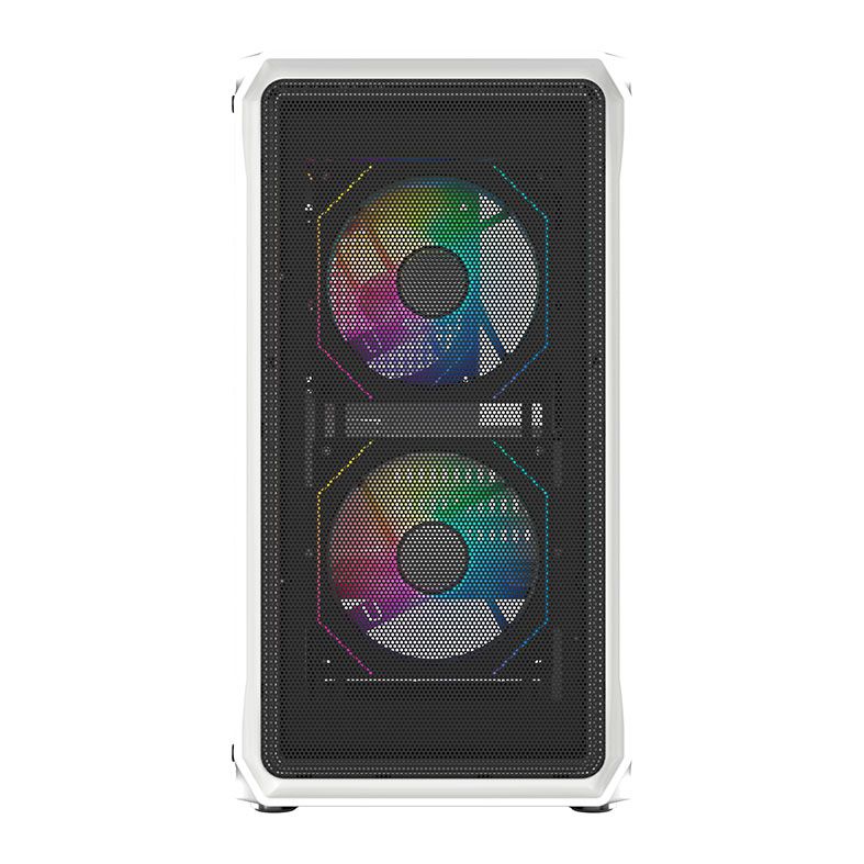 Gabinete Gamer Acegeek Eclipse M350, Mid-Tower, Lateral de Vidro, Branco, AG-ECLIPSE-M350-WH