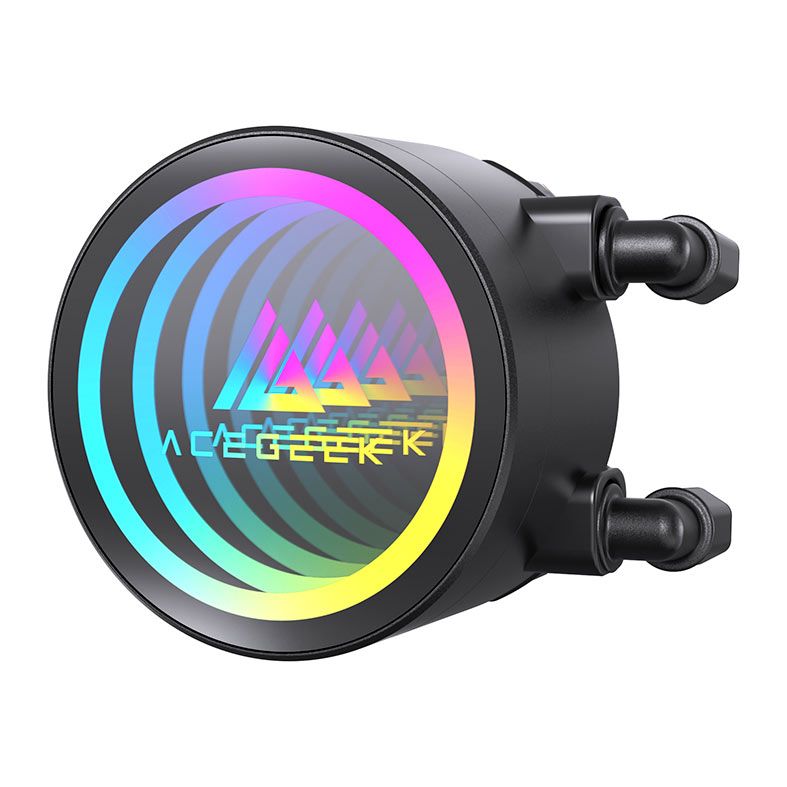 Water Cooler Acegeek FrostWorld, ARGB, 240mm, Preto, AG-FROSTWORLD240-BK