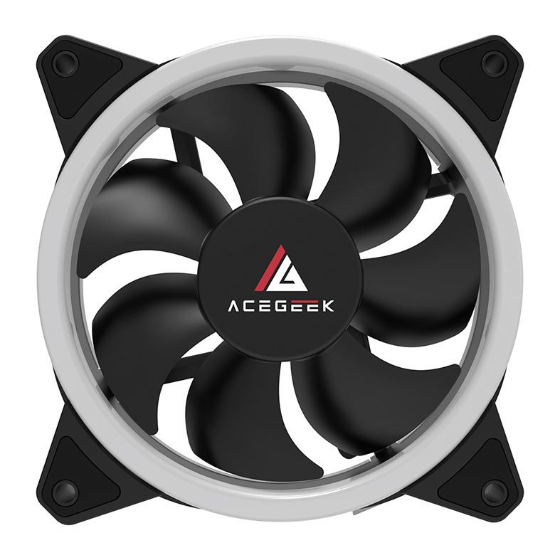 Kit Ventoinha Acegeek Galaxy, 5x120mm, ARGB, Com Controladora, AG-GALAXY5X1-BK