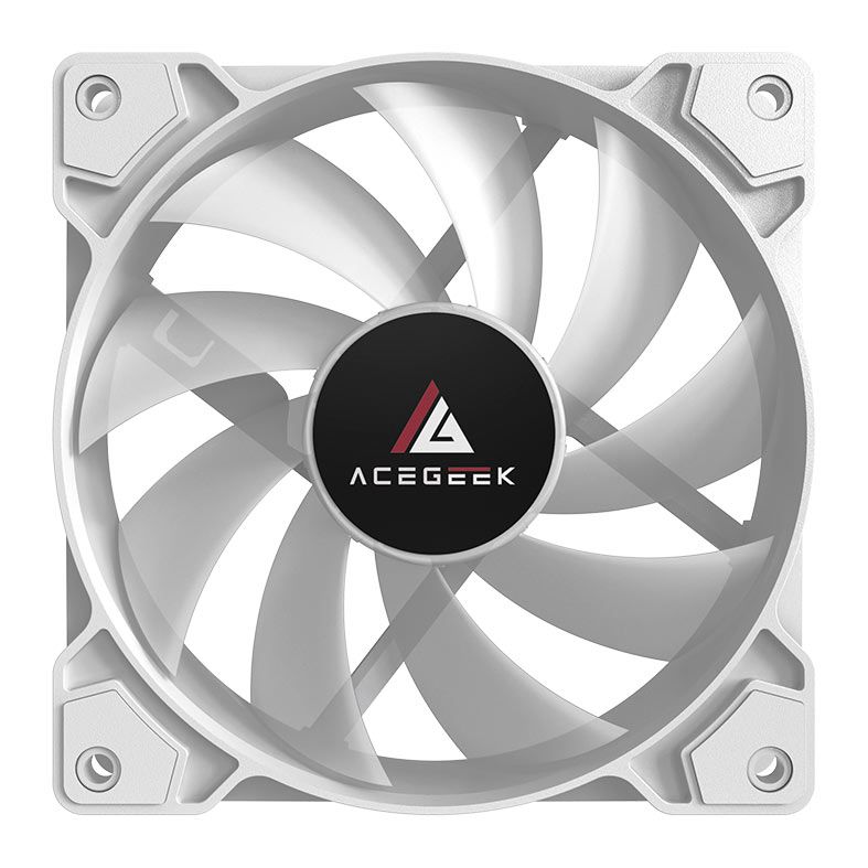 Kit Ventoinha Acegeek Glow 5x1, ARGB, 5x120mm, Branco, AG-KITGLOW5X1-WH