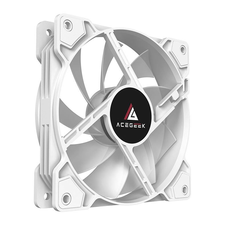 Kit Ventoinha Acegeek Glow 3x1, ARGB, 3x120mm, Branco, AG-KITGLOW3X1-WH