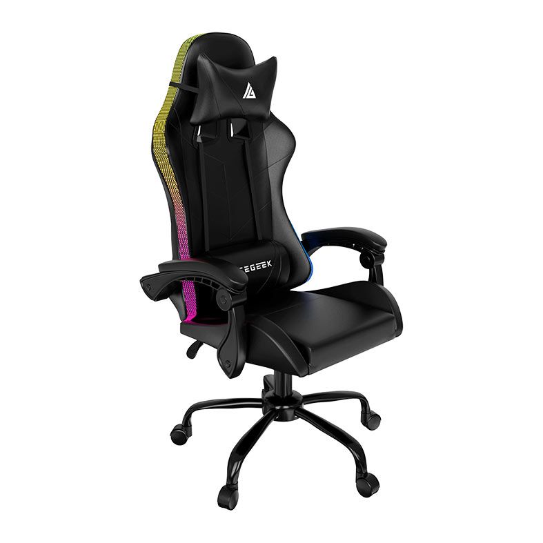 Cadeira Gamer Acegeek Knight-V2, RGB, Preto, AG-KNIGHT-V2-BK