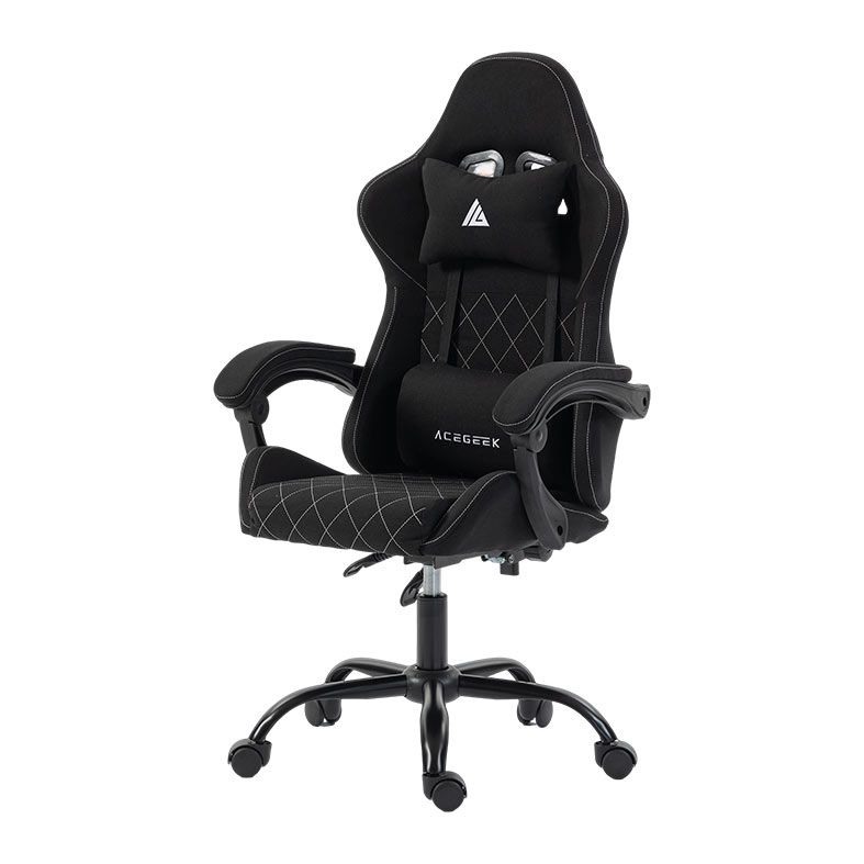 Cadeira Gamer Acegeek Lorien, Tecido, Preto, AG-LORIEN-BK