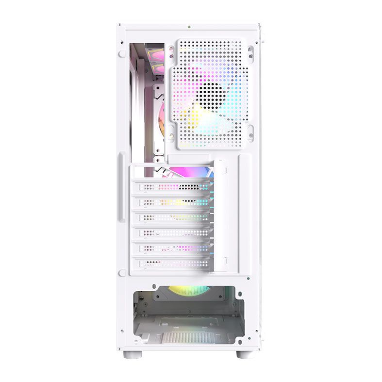 Gabinete Gamer Acegeek Lumix, Mid-Tower, Lateral de Vidro, Branco, AG-LUMIX-WH
