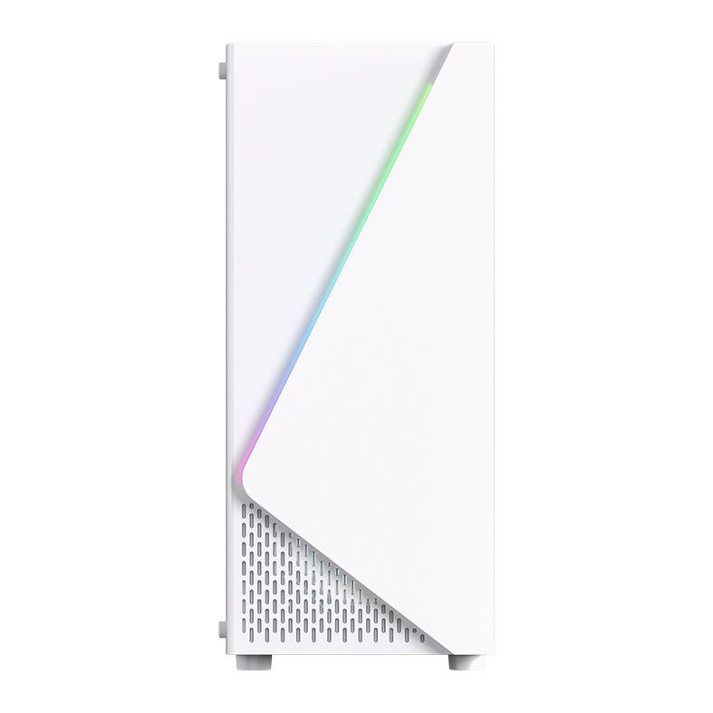 Gabinete Gamer Acegeek Lumix, Mid-Tower, Lateral de Vidro, Branco, AG-LUMIX-WH