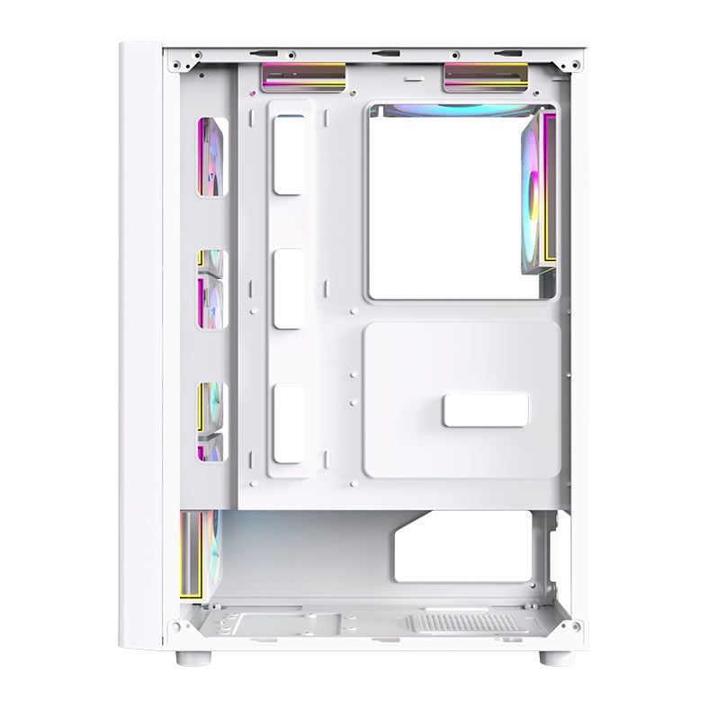 Gabinete Gamer Acegeek Lumix, Mid-Tower, Lateral de Vidro, Branco, AG-LUMIX-WH