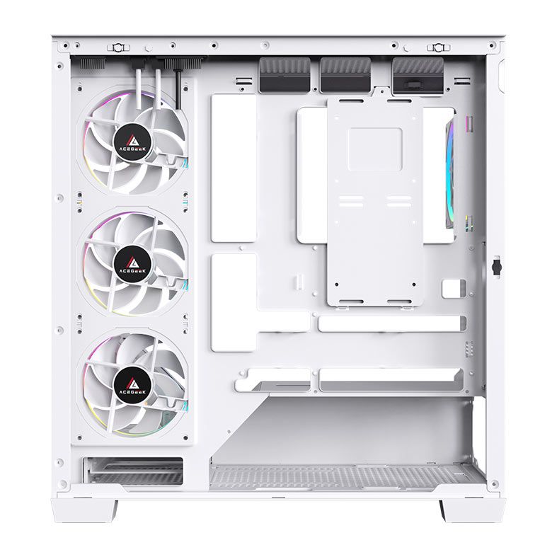 Gabinete Gamer Acegeek Nebula, Mid-Tower, Lateral de Vidro, Branco, AG-NEBULA-WH