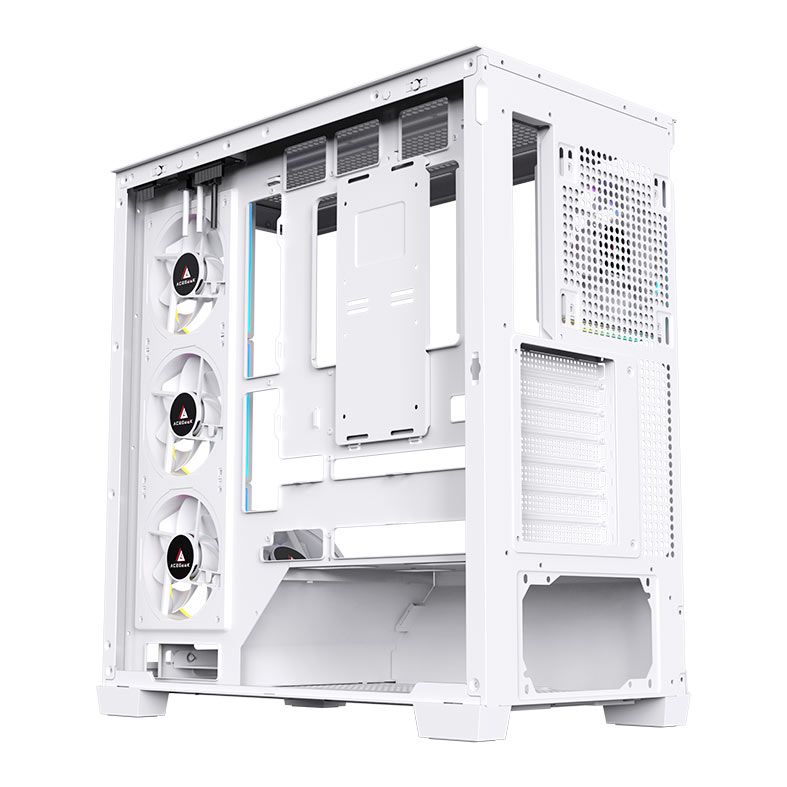 Gabinete Gamer Acegeek Nebula, Mid-Tower, Lateral de Vidro, Branco, AG-NEBULA-WH
