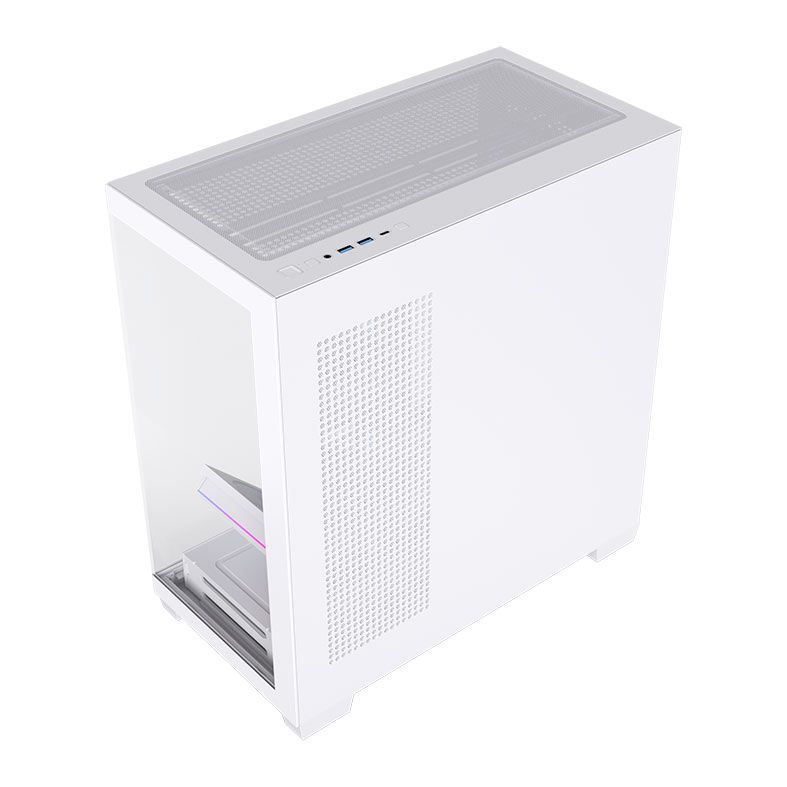 Gabinete Gamer Acegeek Nebula, Mid-Tower, Lateral de Vidro, Branco, AG-NEBULA-WH