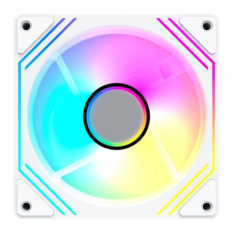 Kit Ventoinhas Acegeek Neon, ARGB, 3x120mm, Branco, AG-NEON3X1-WH