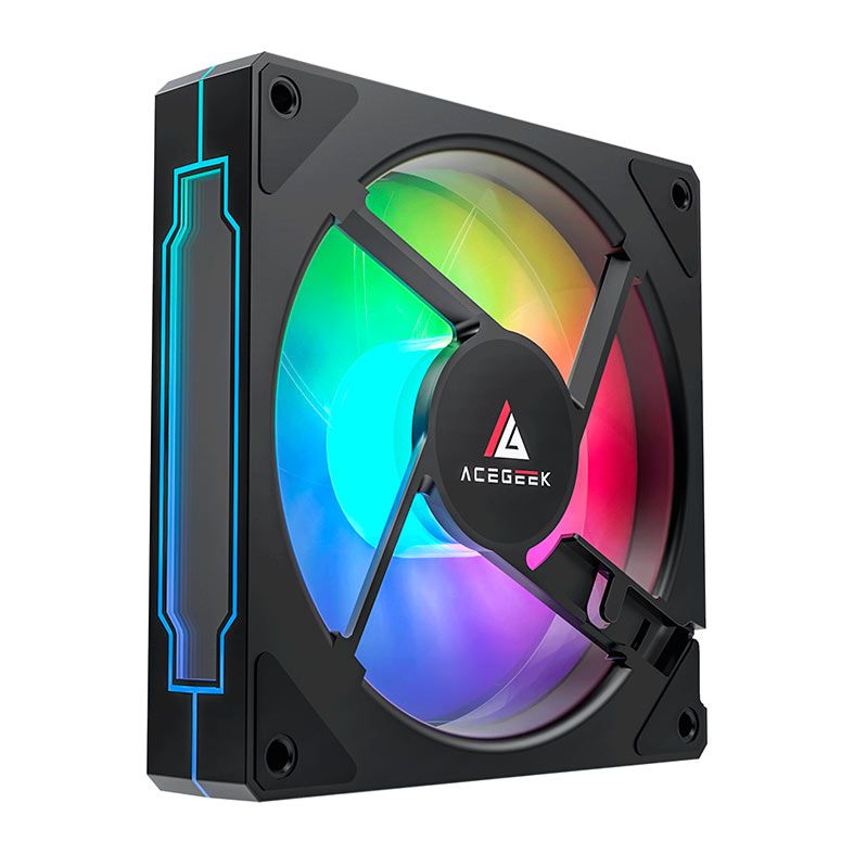 OPENBOX Ventoinha Acegeek Pandora Reversa, ARGB, 120mm, Preto, AG-PANDORA-BK-RV