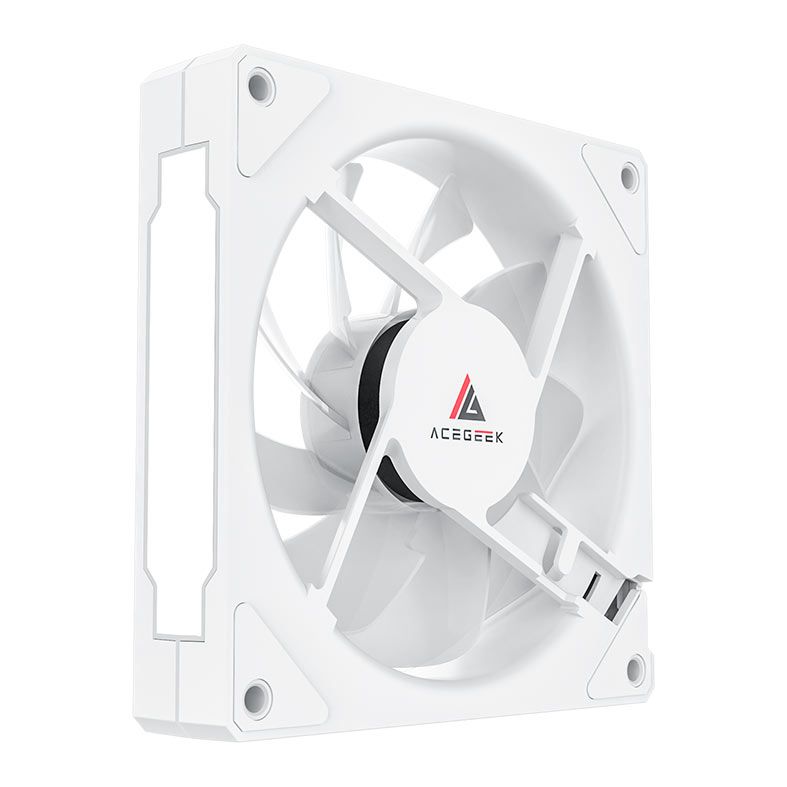 Ventoinha Acegeek Pandora, ARGB, 1x120mm, Branco, AG-PANDORA-WH