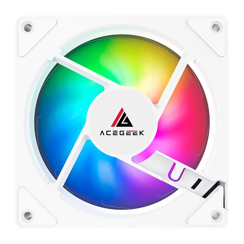 Ventoinha Acegeek Pandora, ARGB, 1x120mm, Branco, AG-PANDORA-WH