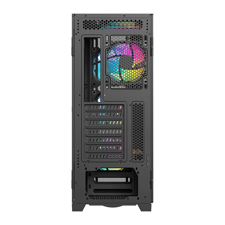 Gabinete Gamer Acegeek Phantom F490 Mesh, Full-Tower, Lateral de Vidro, Preto, AG-PHANTOM-F490-BK