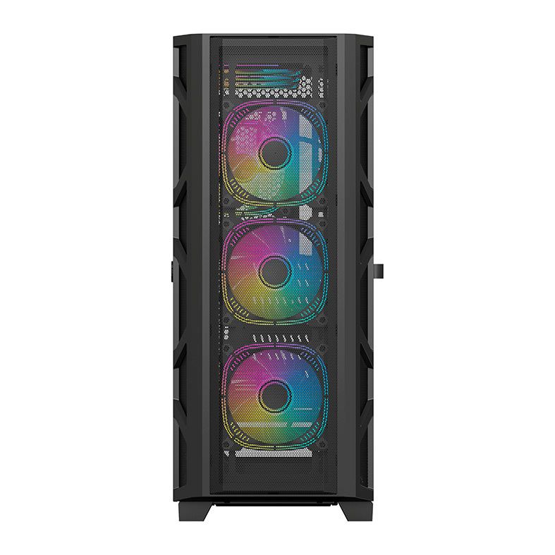Gabinete Gamer Acegeek Phantom F490 Mesh, Full-Tower, Lateral de Vidro, Preto, AG-PHANTOM-F490-BK