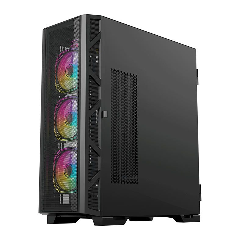 Gabinete Gamer Acegeek Phantom F490 Mesh, Full-Tower, Lateral de Vidro, Preto, AG-PHANTOM-F490-BK