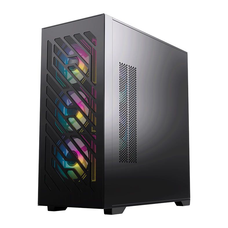 Gabinete Gamer Acegeek Puzzle, Mid-Tower, Lateral de Vidro, Preto, AG-PUZZLE-BK