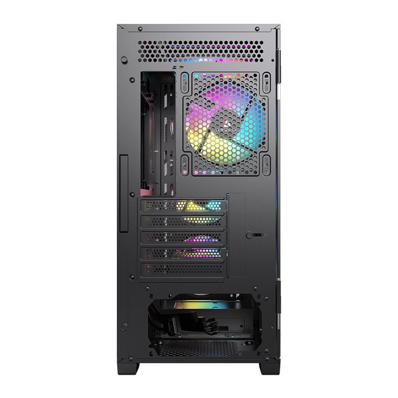 Gabinete Gamer Acegeek Puzzle Mini, Mini-Tower, Lateral de Vidro, Preto, AG-PUZZLE-MINI-BK