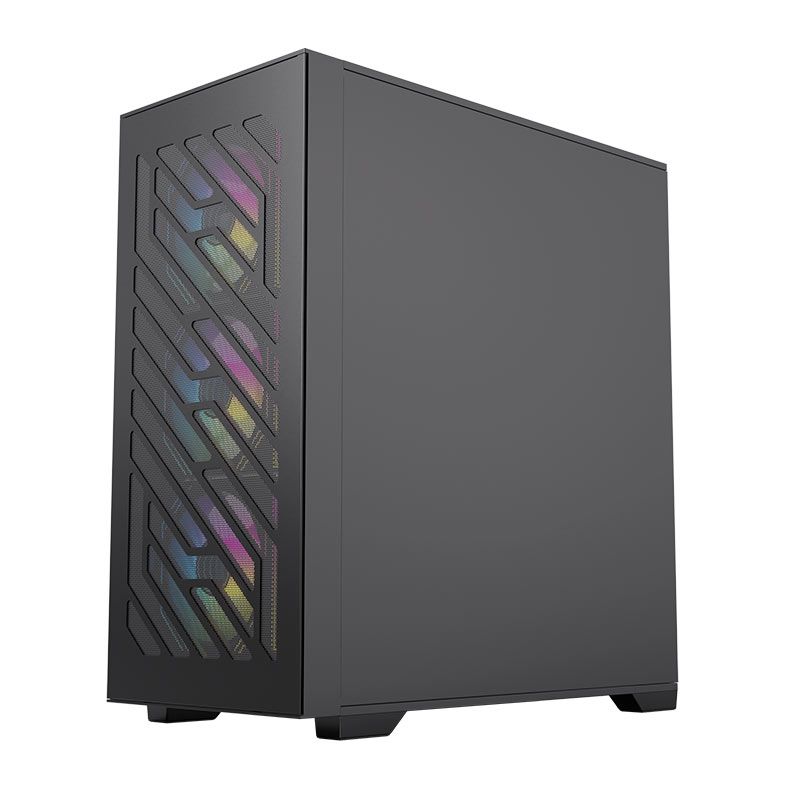 Gabinete Gamer Acegeek Puzzle Mini, Mini-Tower, Lateral de Vidro, Preto, AG-PUZZLE-MINI-BK