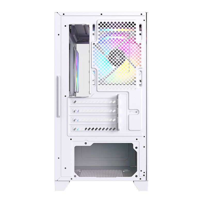 Gabinete Gamer Acegeek Rhythm, Mid-Tower, Lateral de Vidro, Branco, AG-RHYTHM-WH