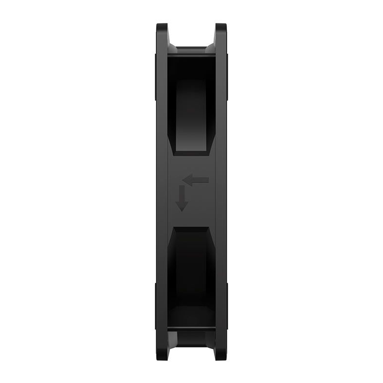 Kit Ventoinhas Acegeek RW12 3x1, Rainbow, 3x120mm, Preto, AG-RW12-3X1-BK