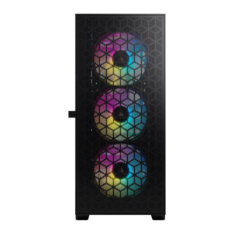 Gabinete Gamer Acegeek Shield D440, Mid-Tower, Lateral de Vidro, Preto, AG-SHIELD-D440-BK