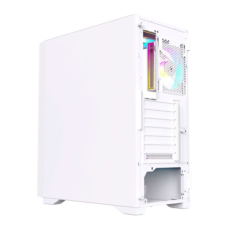 Gabinete Gamer Acegeek Shield D440, Mid-Tower, Lateral de Vidro, Branco, AG-SHIELD-D440-WH