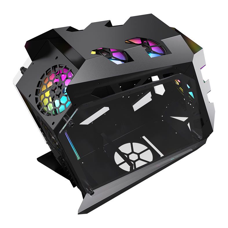 Gabinete Gamer Acegeek Vortex, Mid-Tower, Lateral de Vidro, Preto, AG-VORTEX-BK
