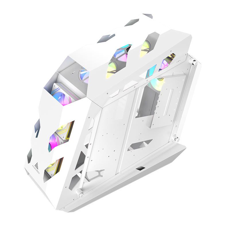 Gabinete Gamer Acegeek Vortex, Mid-Tower, Lateral de Vidro, Branco, AG-VORTEX-WH
