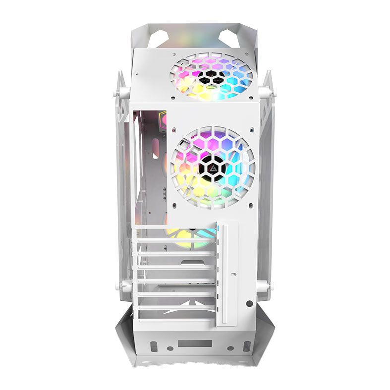 Gabinete Gamer Acegeek Vortex, Mid-Tower, Lateral de Vidro, Branco, AG-VORTEX-WH