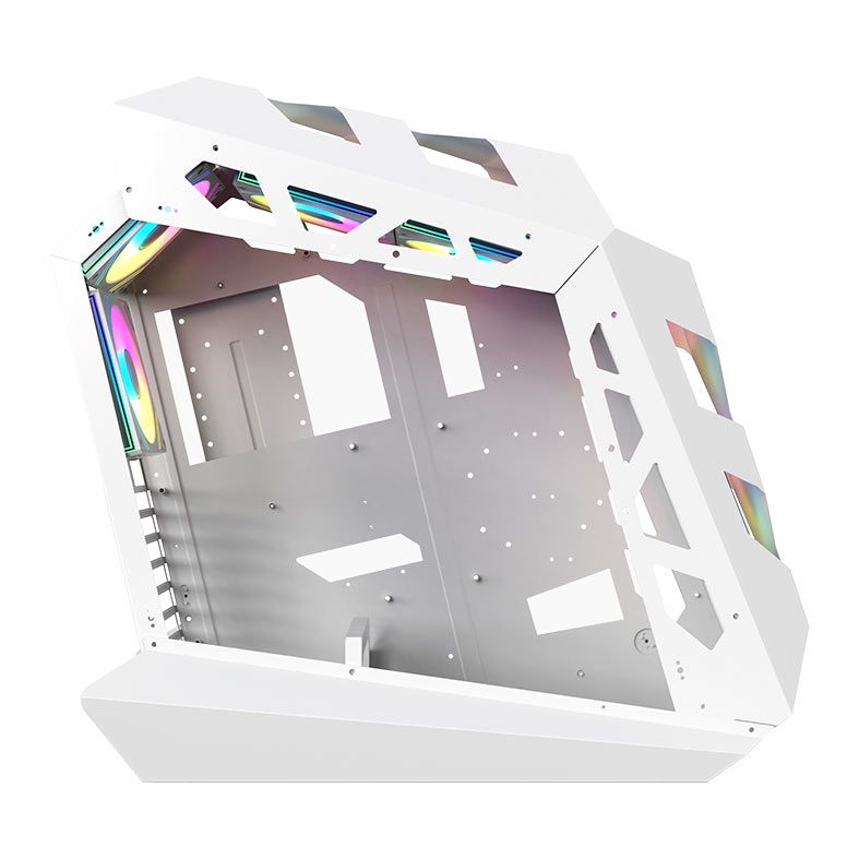 Gabinete Gamer Acegeek Vortex, Mid-Tower, Lateral de Vidro, Branco, AG-VORTEX-WH