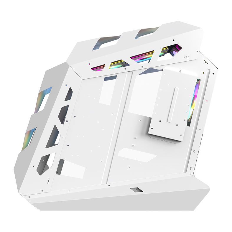 Gabinete Gamer Acegeek Vortex, Mid-Tower, Lateral de Vidro, Branco, AG-VORTEX-WH